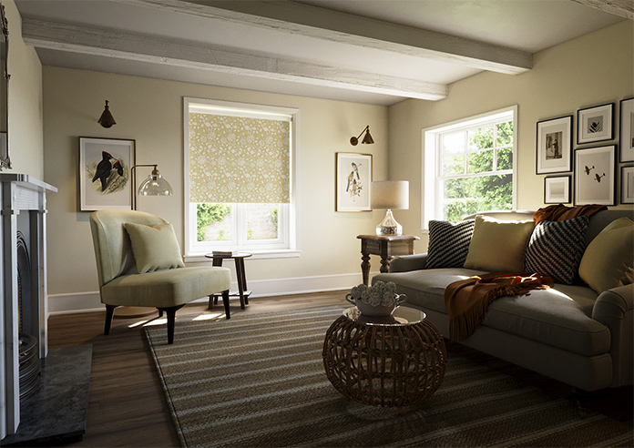 William Morris At Home Wild Tulip, Ochre - Roller Blind - Image 7